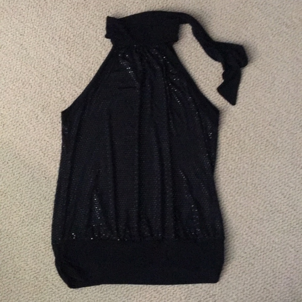 High Neck Sequin Top